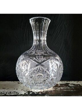 ABP American Brilliant Glass Decanter Carafe Allston Pattern by Pairpoint *Read